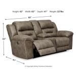Stoneland Power Reclining Loveseat with Console - Image 5