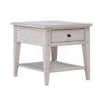Lake House End Table in White