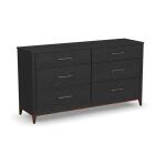 Waterfall Black Dresser w/ Mirror - Image 4