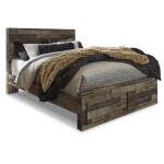 Derekson Queen Panel Bed with 2 Storage Drawers