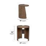Lyra End Table w/ Pouf Ottoman - Image 2