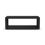 Waterfall Black Coffee Table w/ Casters - Image 5