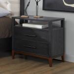 Waterfall Black Nightstand - Image 4