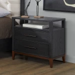 Waterfall Black Nightstand - Image 4