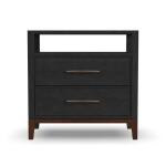 Waterfall Black Nightstand - Image 3