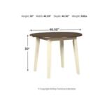 Woodanville Round Drop Leaf Table - Image 2