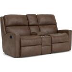 Catalina Fabric Reclining Love w/ Console - Image 3