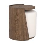 Lyra End Table w/ Pouf Ottoman - Image 5