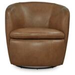 Kierrys Swivel Accent Chair - Caramel - Image 3
