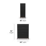 Waterfall Black Drawer Chest - Image 2