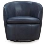 Kierrys Swivel Accent Chair - Ocean - Image 2