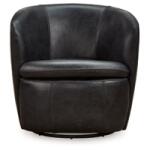 Kierrys Swivel Accent Chair - Midnight - Image 2
