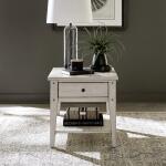 Lake House End Table in White - Image 2