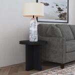 Waterfall Black Round End Table - Image 2
