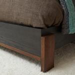 Waterfall Black Queen Upholstered Bed - Image 5
