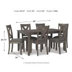 Caitbrook Dining Table and Chairs (Set of 7) - Image 5