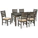 Rokane Dining Table and Chairs (Set of 7) - Image 2