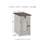 Bolanburg Chairside End Table with USB Ports & Outlets - Image 5