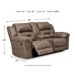 Stoneland Reclining Loveseat with Console - Image 7