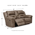 Stoneland Reclining Loveseat with Console - Image 7
