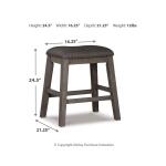 Caitbrook Counter Height Upholstered Bar Stool - Image 5