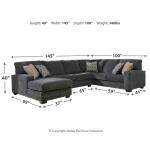 Tracling 3-Piece Sectional with Chaise - Image 5