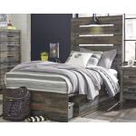 Drystan Twin Panel Bed with 4 Storage Drawers - Image 3