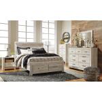 Bellaby Queen Platform Bed with 2 Storage Drawers - Image 3