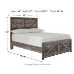 Wynnlow Full Crossbuck Panel Bed - Image 5