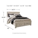 Bellaby Queen Platform Bed with 2 Storage Drawers - Image 4