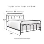 Nashburg Queen Metal Bed - Image 5
